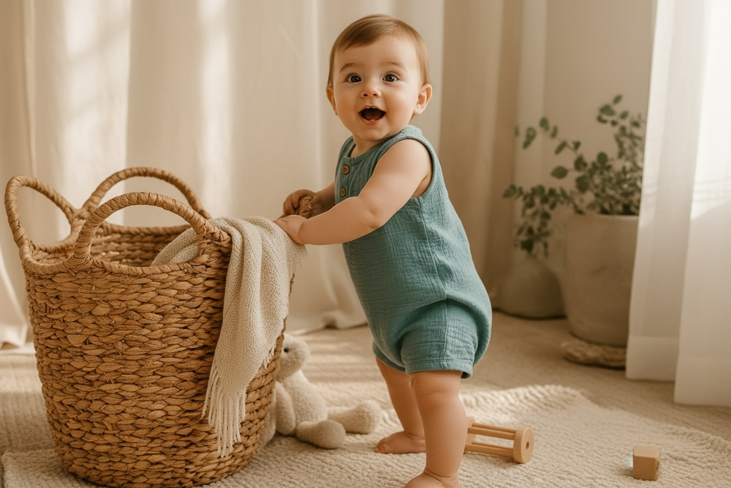 AK NISI Romper – Baby-Strampler aus 100 % Bio-Musselin
