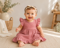 AK Signature Baby Kleid aus 100% Bio-Baumwoll-Musselin