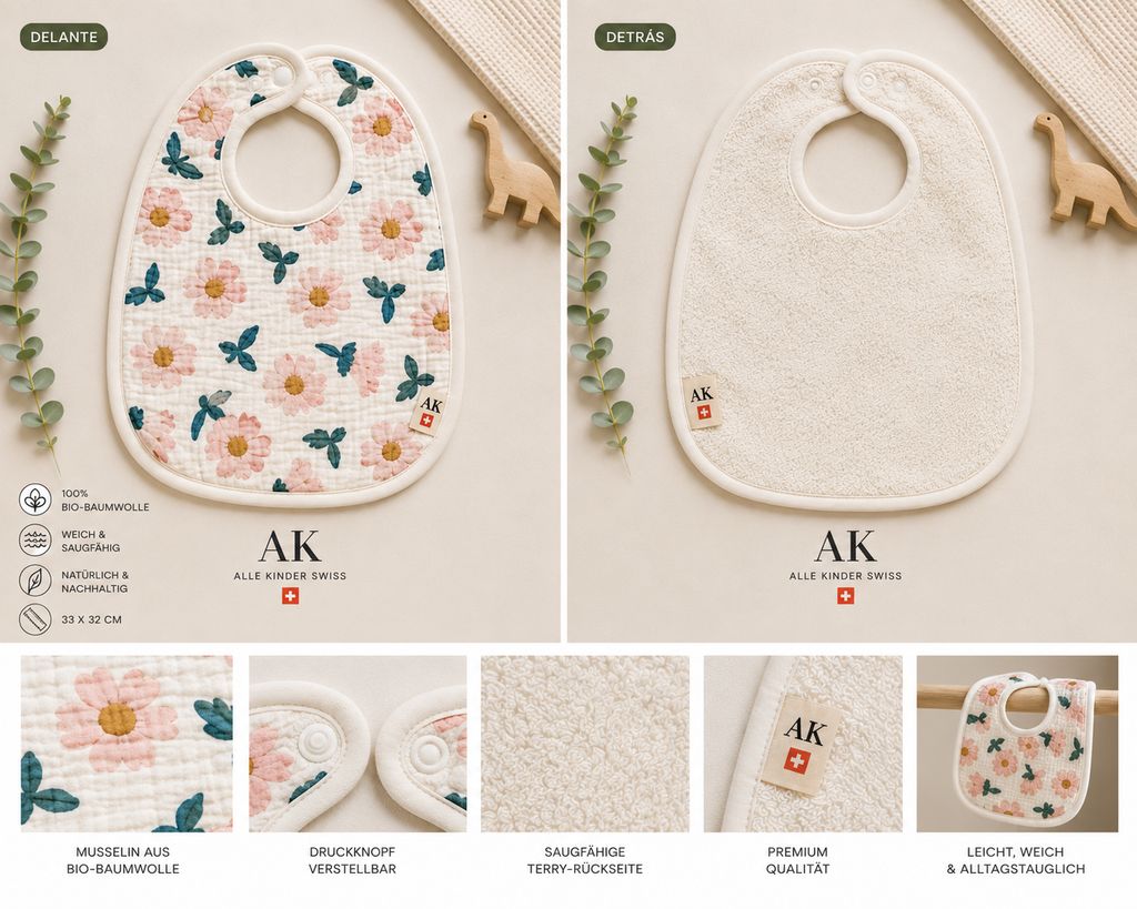 Musselin Geschenkset Blossom | Handgefertigt in der Schweiz 🇨🇭